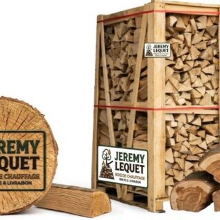 Lot 2 Palettes Bûches Chêne-Hêtre 50cm