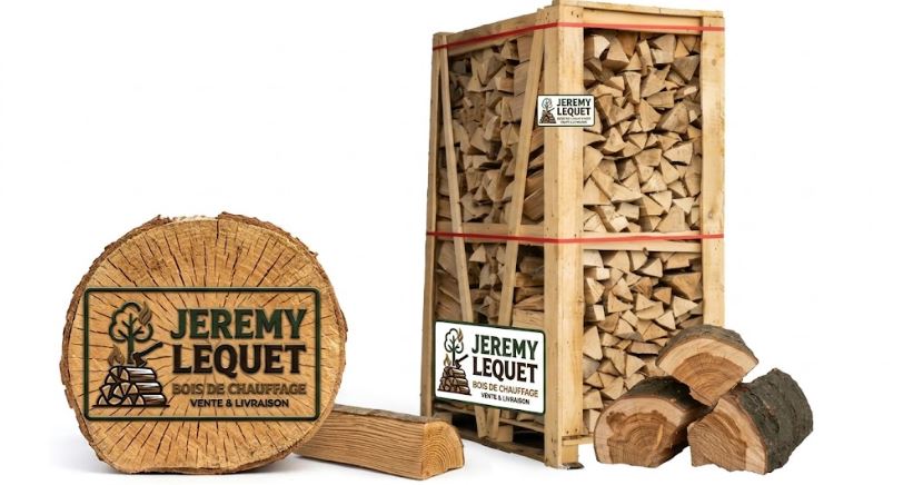 Lot 2 Palettes Bûches Chêne-Hêtre 50cm